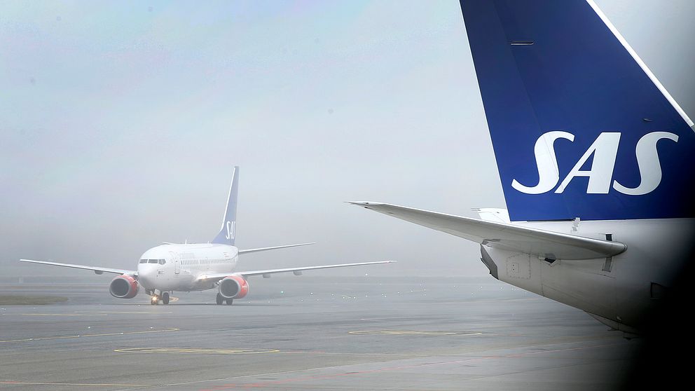 Flygbolaget SAS har ställt in flygningar till USA på grund av snöstormen i landet.