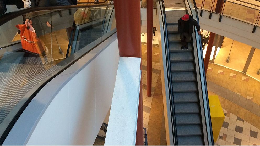 Citykompaniet, Skellefteå, rulltrappa, galleria