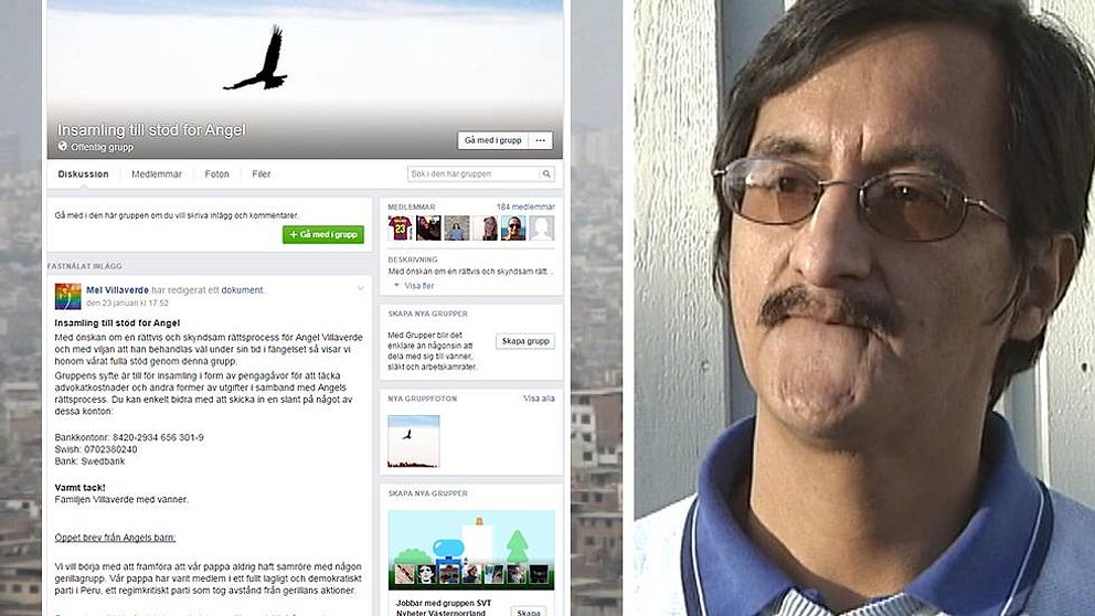 Sundsvallspolitikern Angel Villaverdis barn har startat en insamling på Facebook.