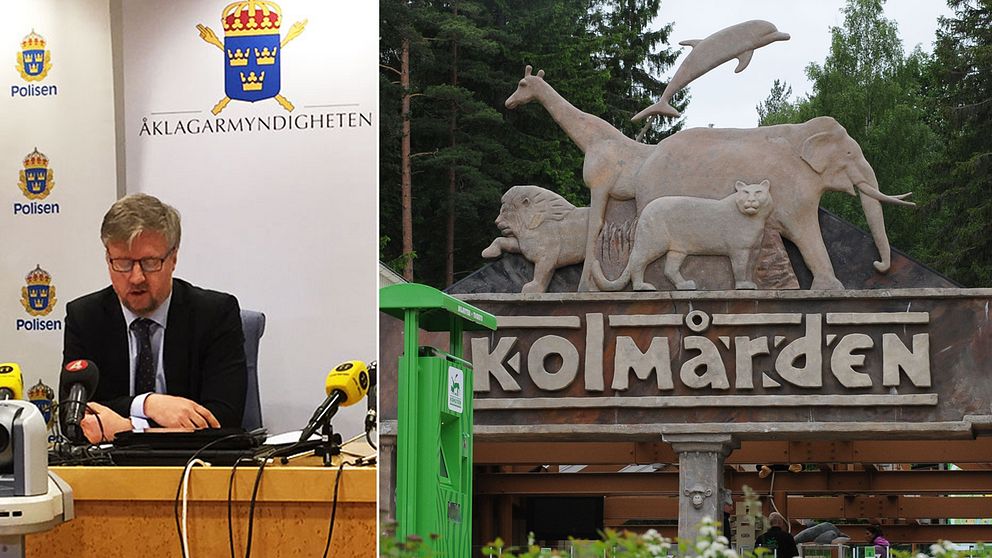 Presskonferens med polisen i Norrköping om åtalet mot förre zoologiske chefen på Kolmårdens djurpark efter dödsfallet 2012.