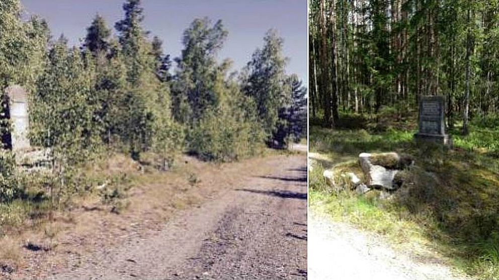 Foto 1. Ovansjö avrättningsplats. Foto 2. Hedesunda-Östervåla avrättningsplats.