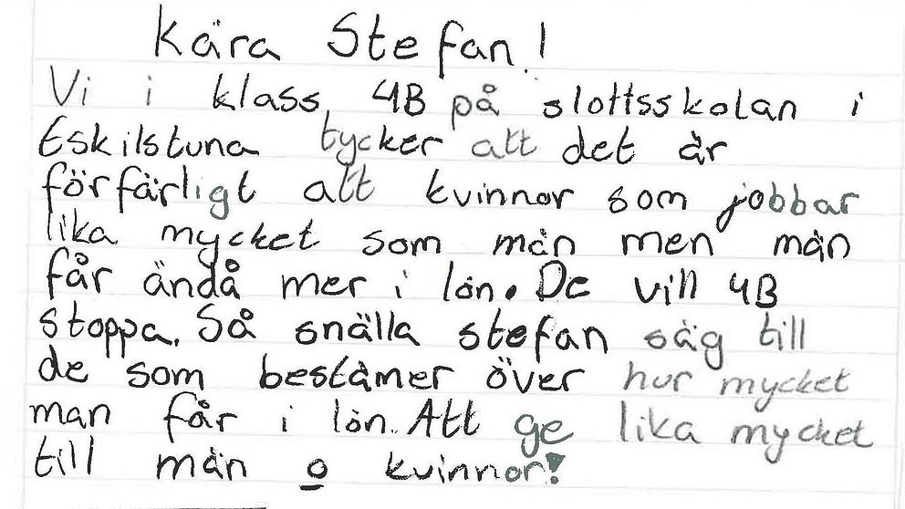 Barns brev till Statsministern