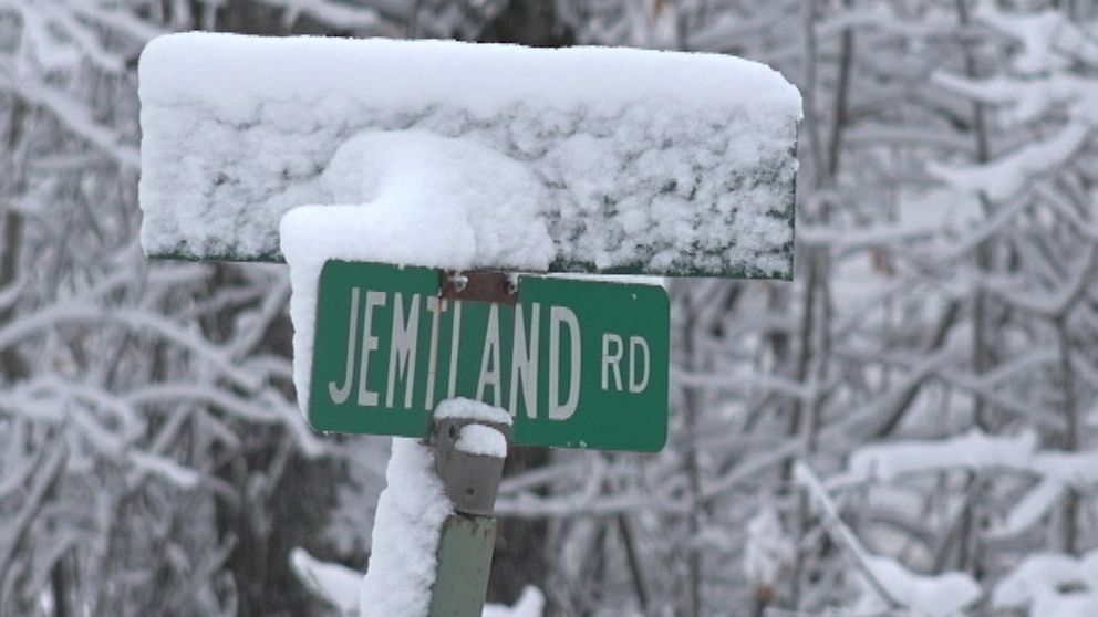 Skylt Jemtland Road.