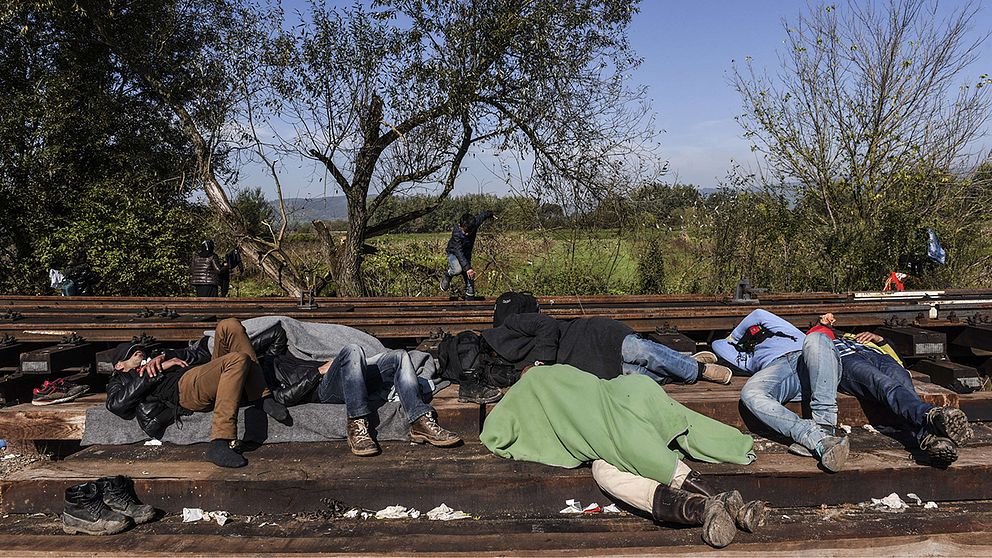 Flyktingar i Kroatien.