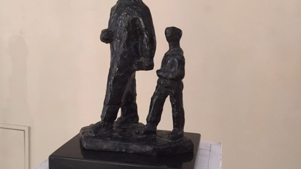skulptur, ”far och son”, Liss Eriksson