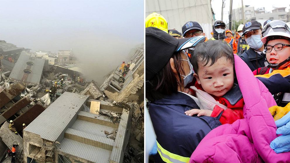 Efter jordskalvet i södra Taiwan