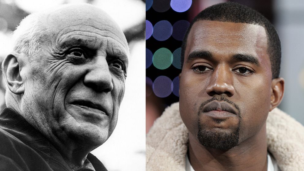 Pablo Picasso och Kanye West.
