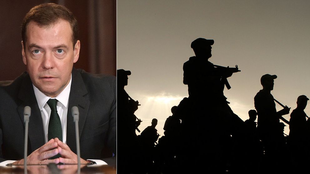 Rysslands premiärminister Medvedev om saudisk militär i Syrien
