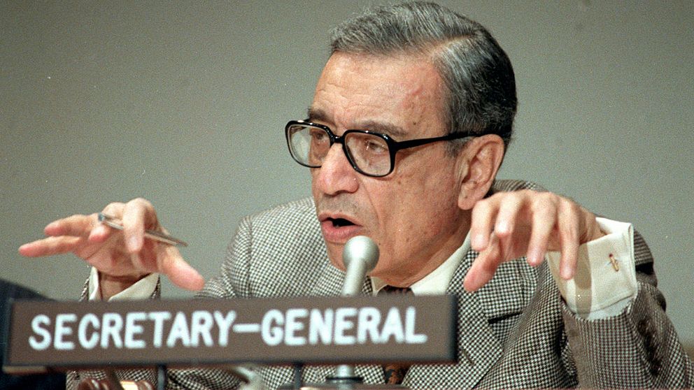 Boutros Boutros-Ghali var FN:s generalsekreterare 1991-1996.