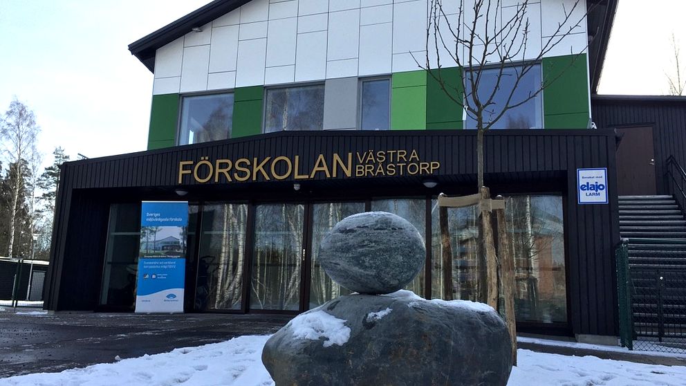Västra Bråstorp förskola i Motala. Länets första och landets tredje förskola med en miljömärkt miljö.