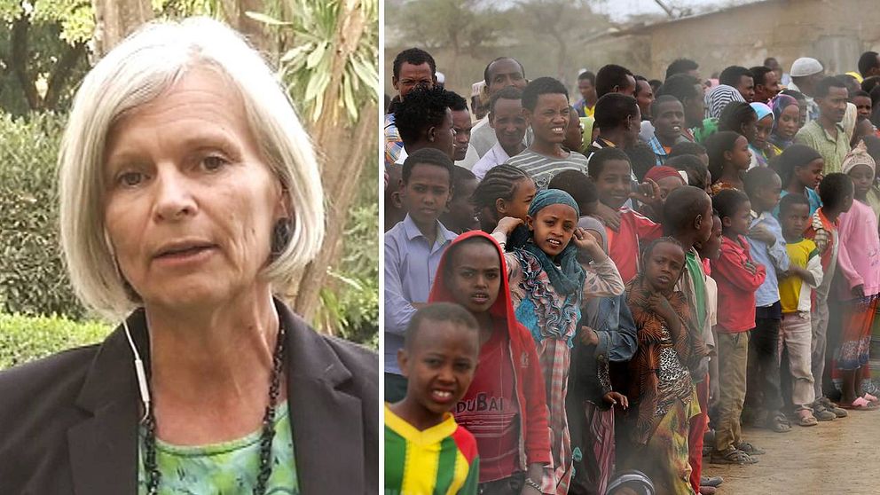 Anneka Knutsson vid den svenska ambassaden i Addis Abeba.