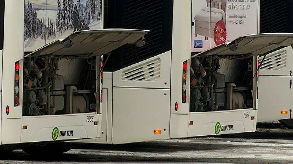 trasiga bussar i Sundsvall
