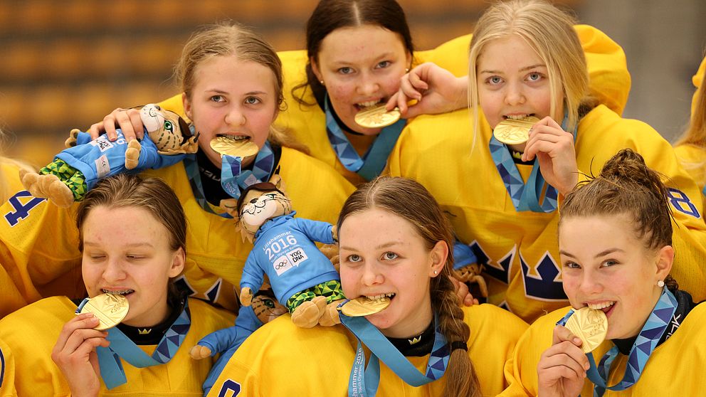 Sveriges U16-damer tog guld i ungdoms-OS.