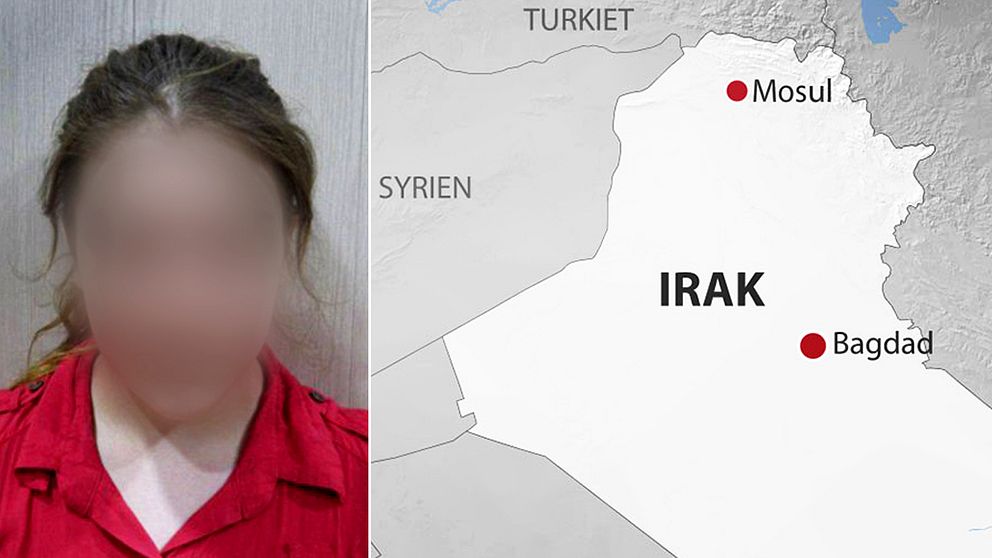 Den 16-åriga flickan fritogs av kurdiska styrkor i norra Irak.