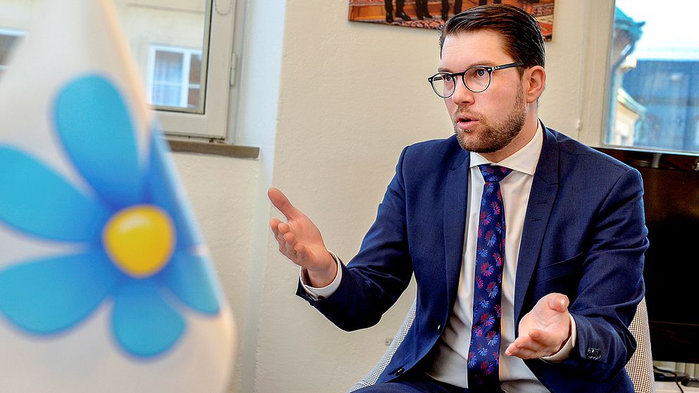 Sverigedemokraternas partiledare Jimmie Åkesson.