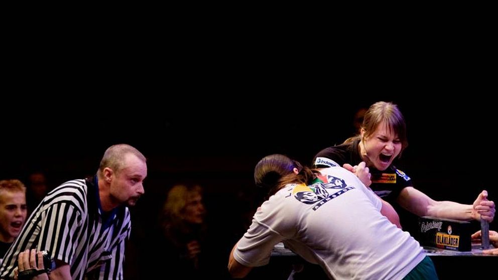 Under lördagen avgörs The Golden Arm Championship i Eskilstuna för 27:e året i rad. Bilden är från en annan tävling.