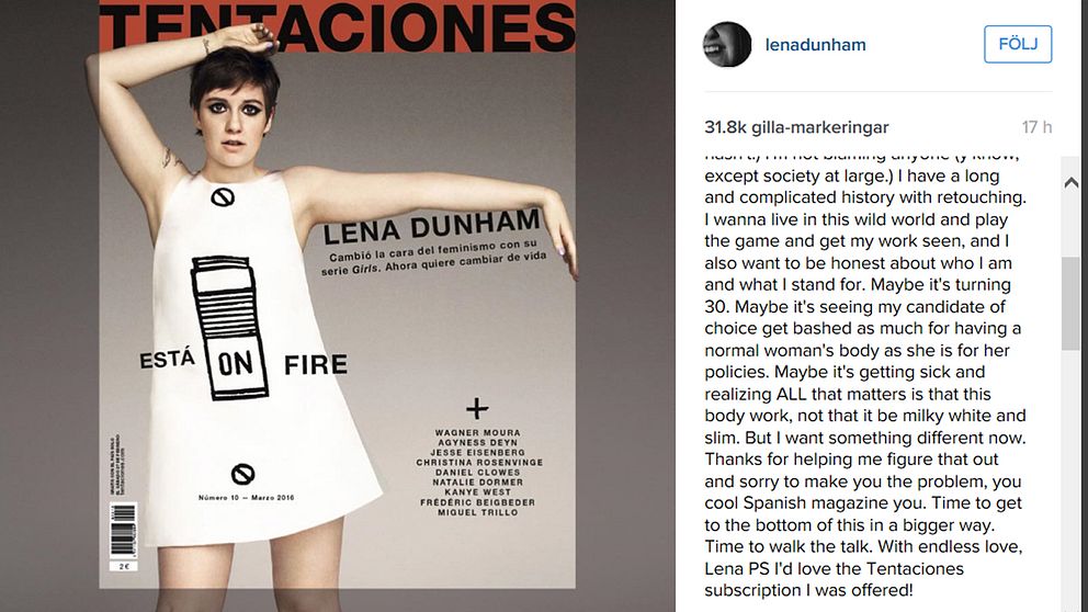 Lena Dunham Instagram