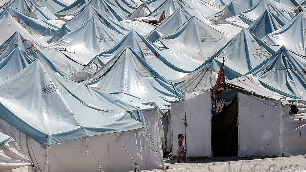 Ett syriskt flyktingläger i Turkiet.