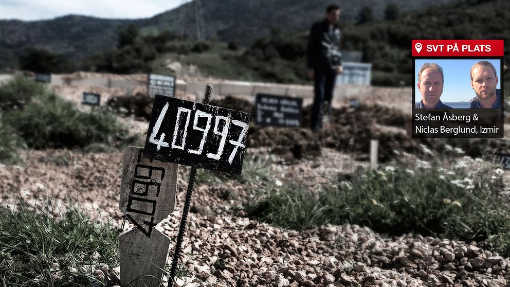 Endast fem siffror med teknisk betydelse, inget namn, inga blommor. Antalet oidentifierade kroppar som spolas iland vid den turkiska kuststaden Izmir, har ökat dramatiskt den senaste tiden.