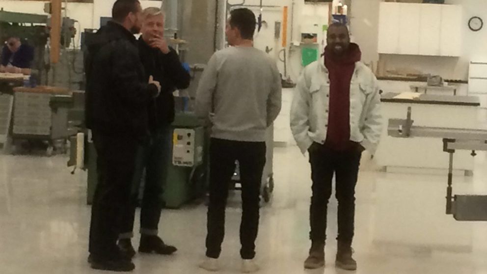 Världsstjärnan Kanye West har i dag besökt Ikea i Älmhult.