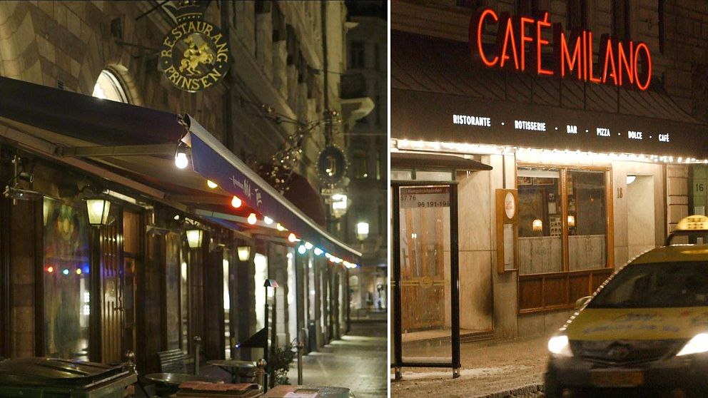 På restaurang Prinsen och Café Milano har sopor försvunnit.