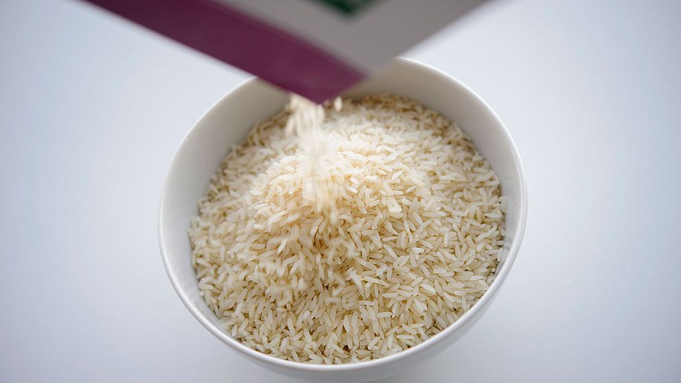 En skål med ris.