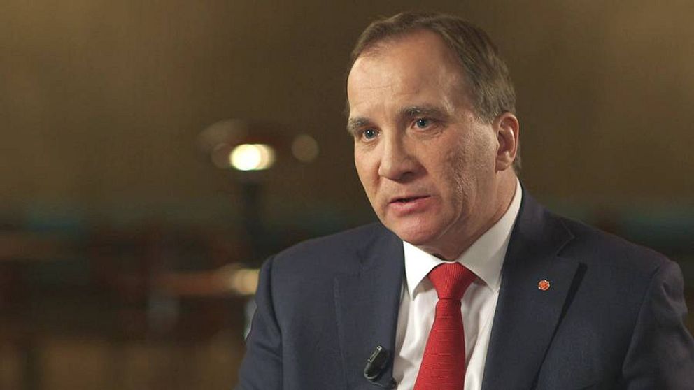 Statsmister Stefan Löfven i SVT:s Agenda.