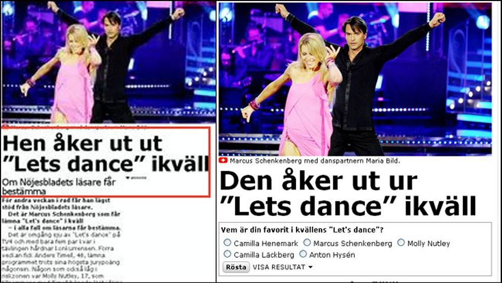 Skärmdump från Aftonbladet.