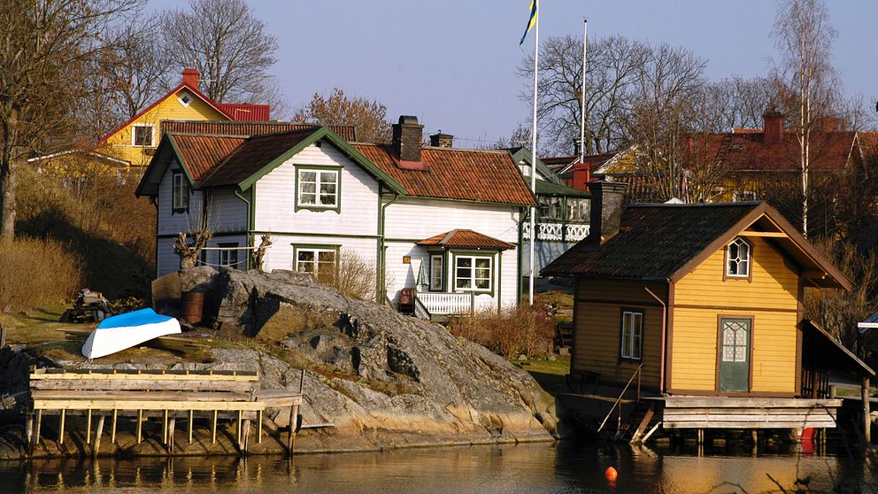 hus i Vaxholm.