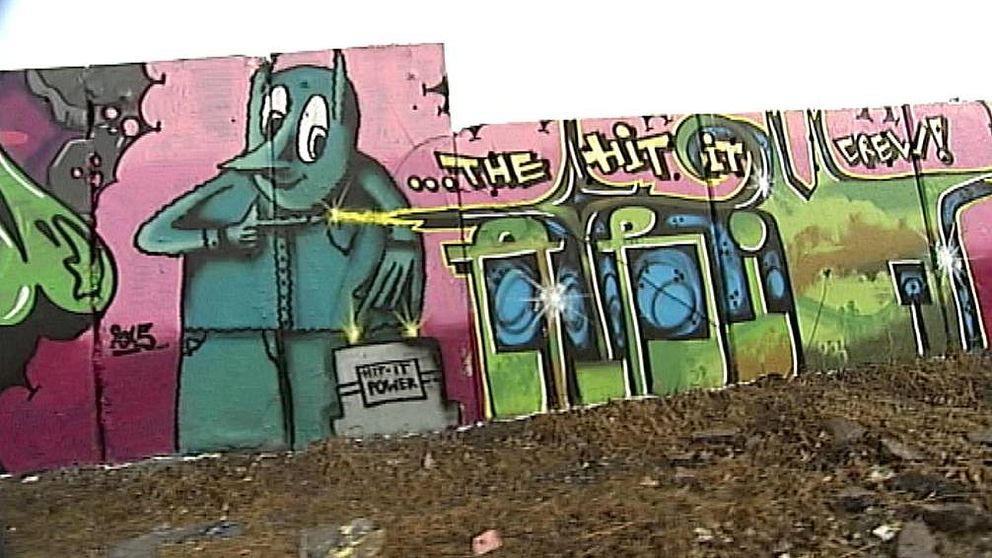 Laglig graffitivägg i Norrköpings hamnområde