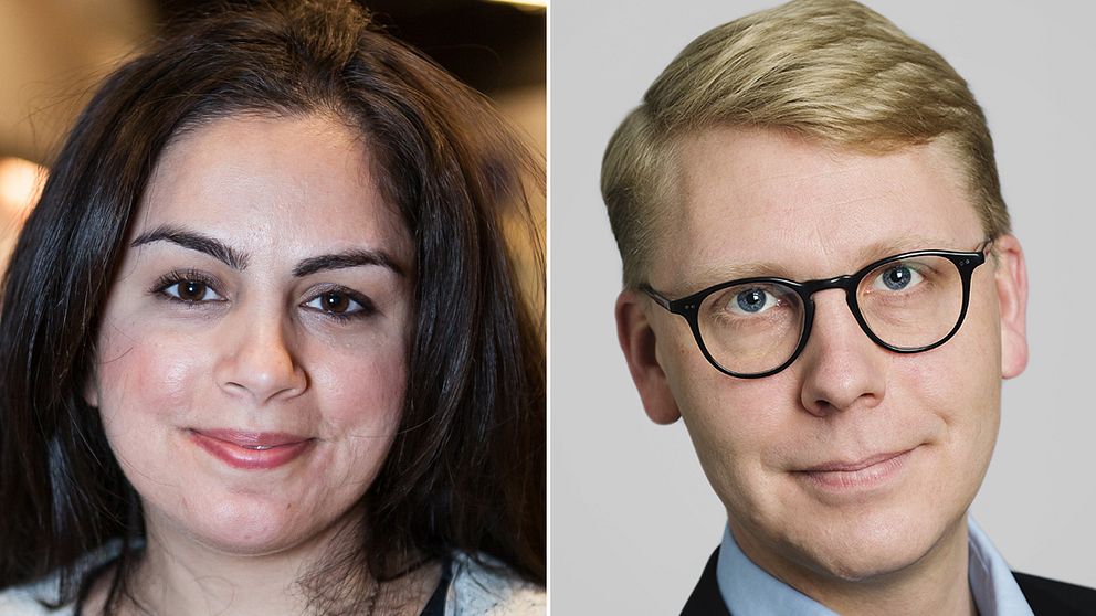 Talla Alkurdi (S) och Kristofer Tamsons (M).