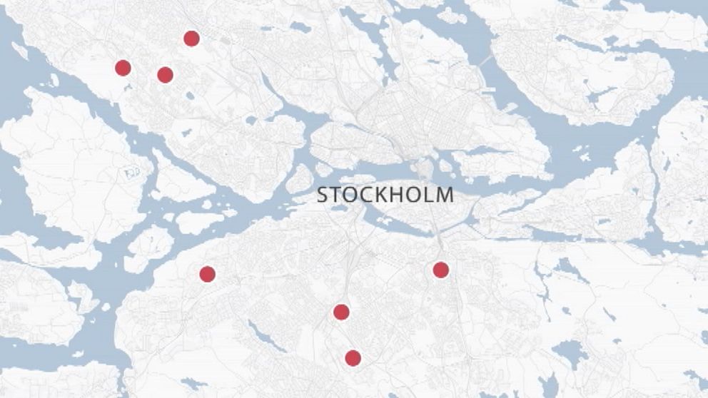 Karta över Stockholm