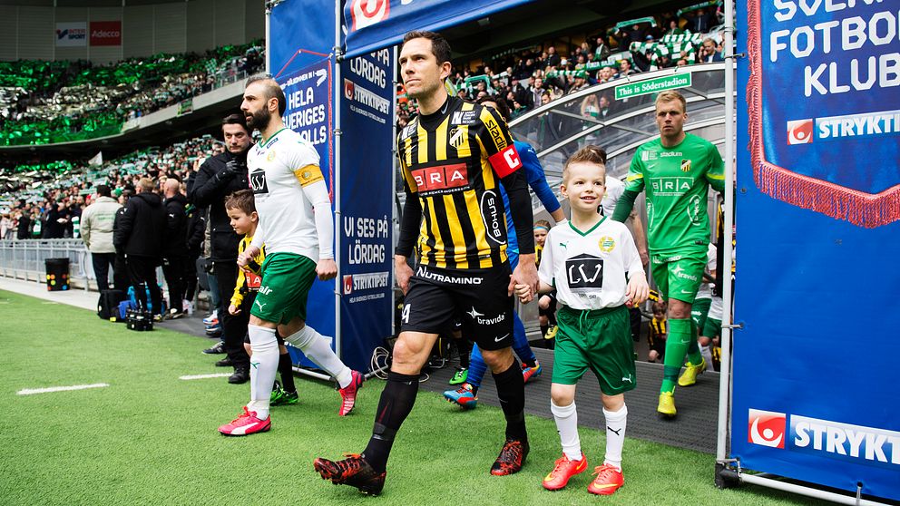Häckens Martin Ericsson och Hammarbys  Kennedy Bakircioglu  när det begav sig