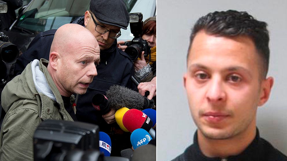 Advokat Sven Mary (till vänster) tänker stämma den franske åklagare som uttalat sig om ärendet kring 26-årige Salah Abdeslam (till höger) som misstänks för terrordåden i Paris 13 november 2015.
