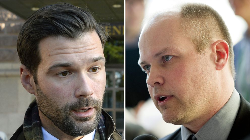 Johan Forsell, Moderaternas migrationspolitiske talesperson och migrationsminister Morgan Johansson (S)