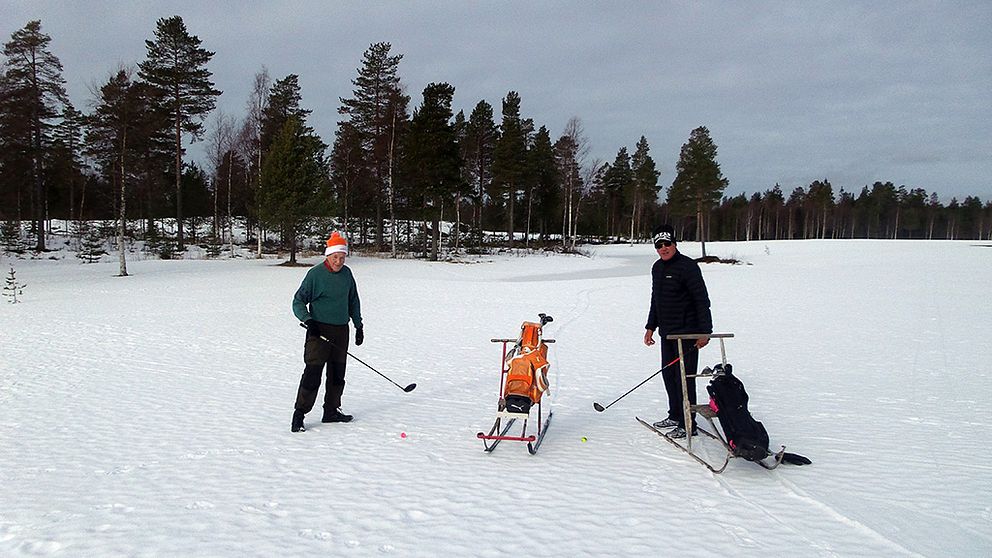 Golf på skaren i Norrmjöle