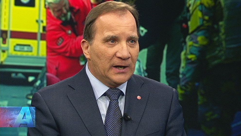 Statsminister Stefan Löfven i Aktuellt.