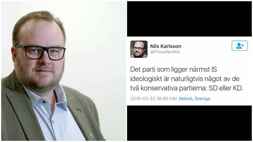 MP-politiker jämförde IS med KD och SD