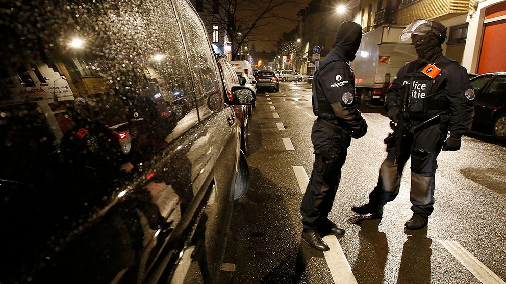 Poliser i Belgien.