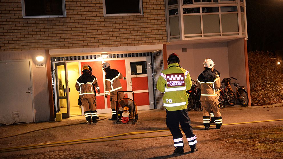 Brand Vintervägen Växjö.