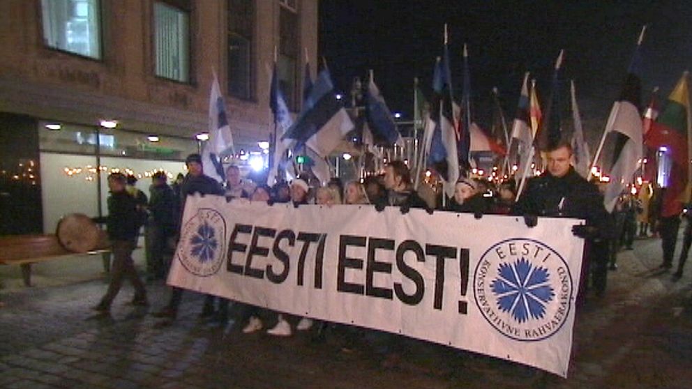 Många i Estland har protesterat mot flyktingarna trots det relativt låga antalet asylsökande.