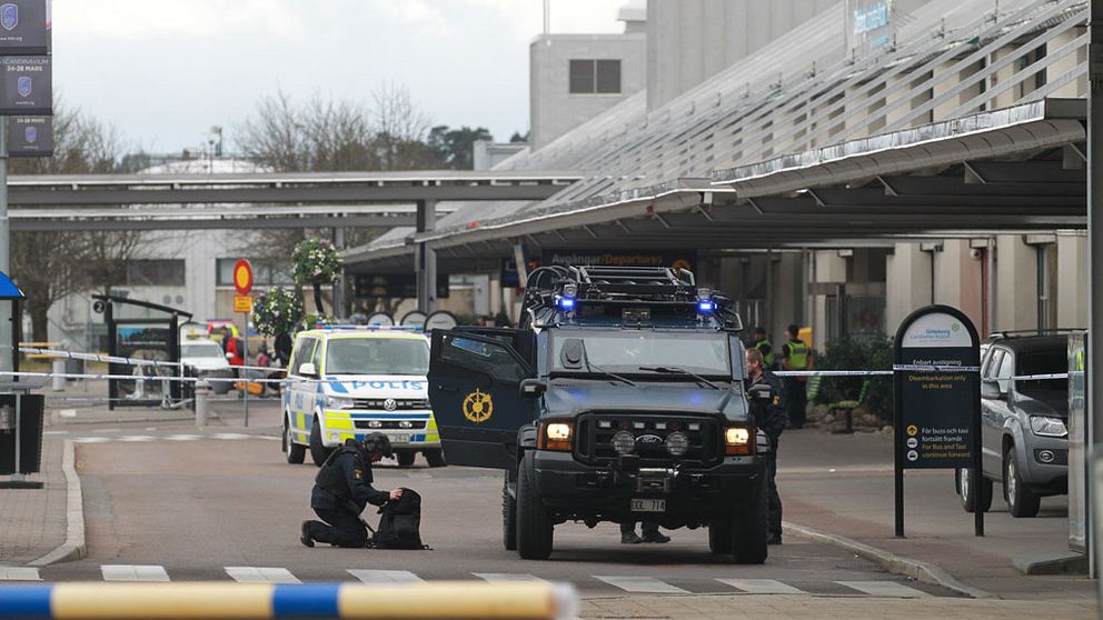 Landvetter flygplats bombhotades på torsdagen
