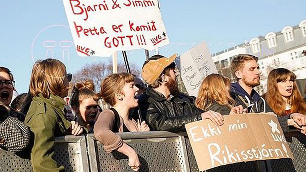 Protest på Island