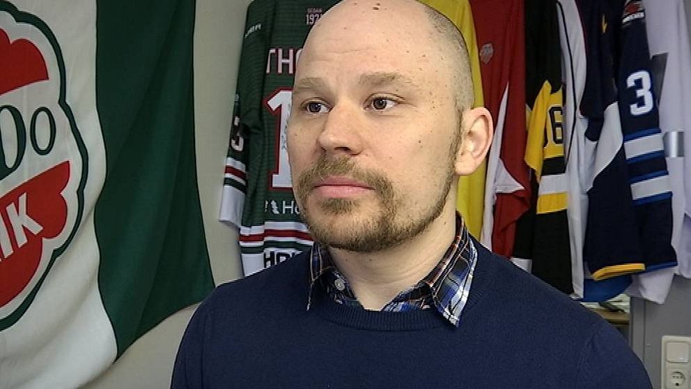 Frank Eriksson, kommunikationsansvarig i Modo hockey.