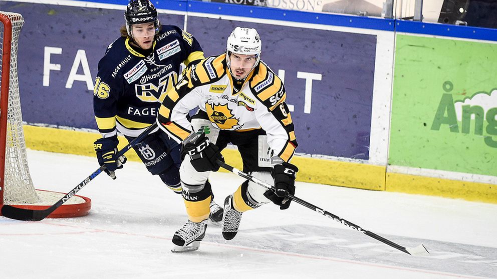Skellefteås Fredrik Lindgren under kvartsfinalspelet 2016.