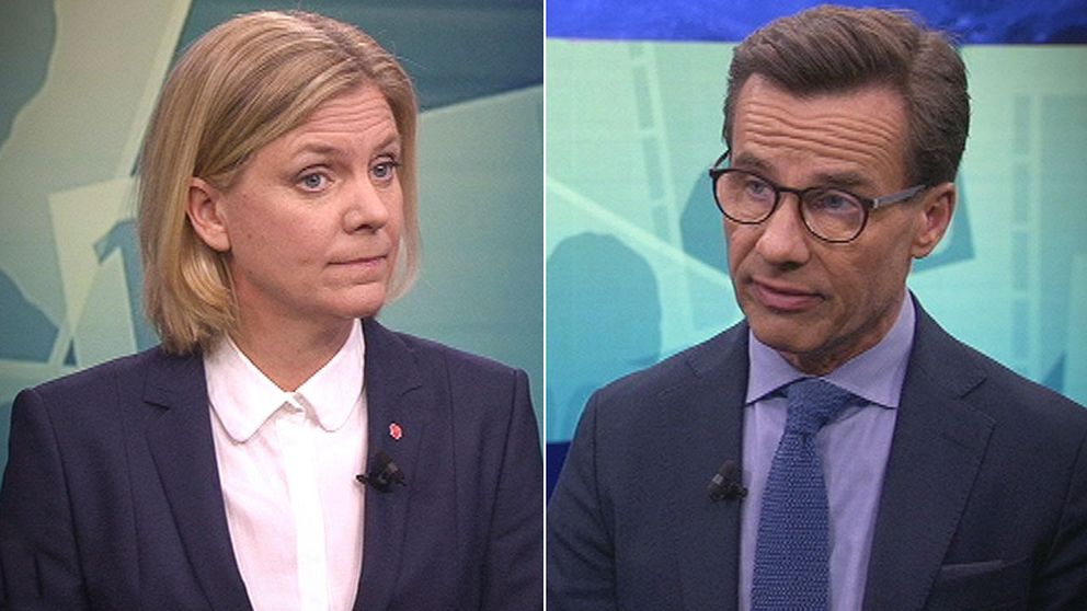 Magdalena Andersson (S) och Ulf Kristersson (M).