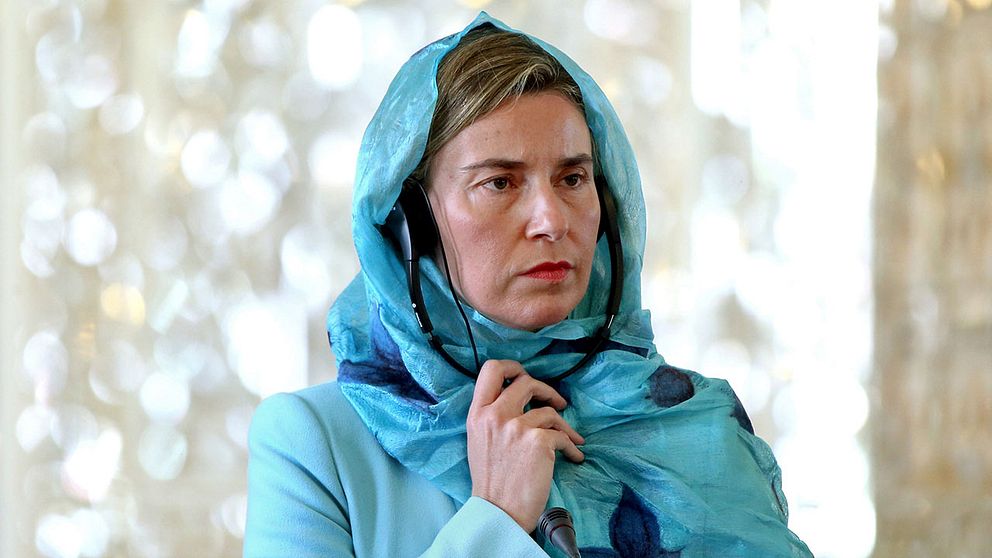 EU:s utrikeschef Federica Mogherini på besök i Iran.