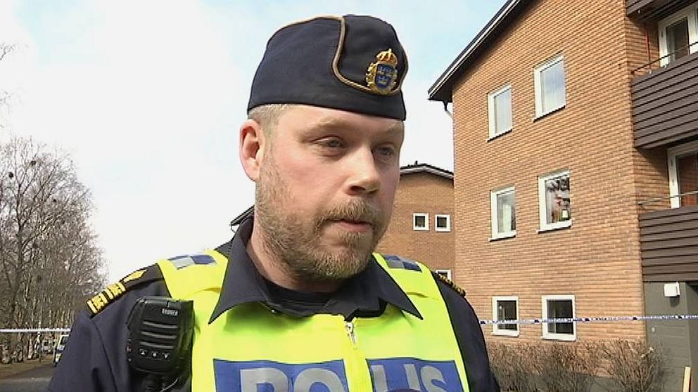 Hans Engquist, polis på plats. Mordförsök i Östersund.
