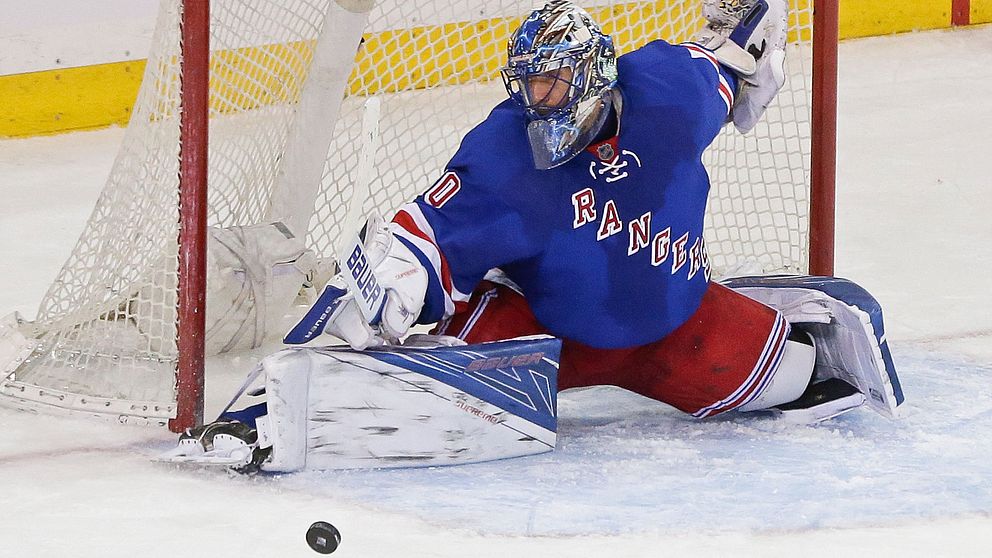 Henrik Lundqvists Rangers föll.