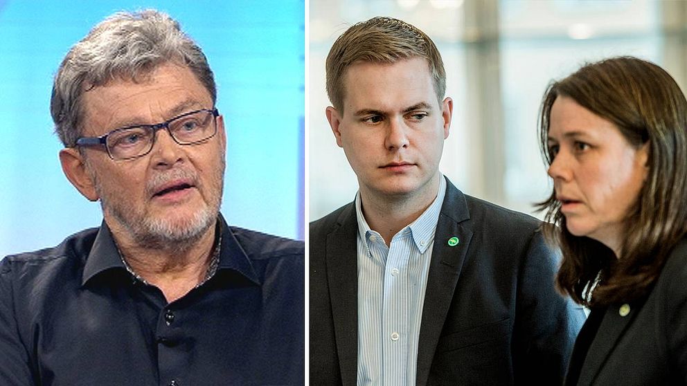 Birger Schlaug och Miljöpartiets språkrör.